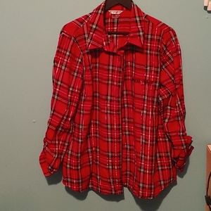 Allison Daley plaid blouse